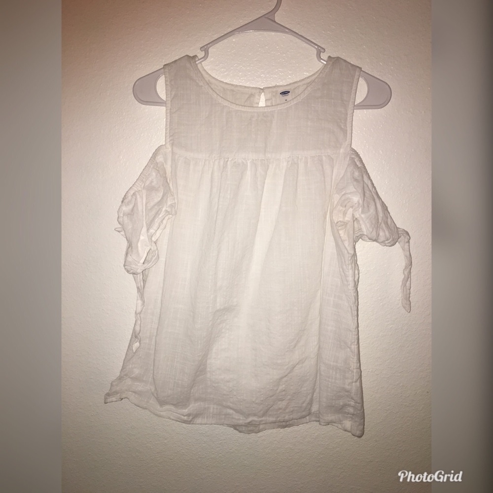 Old Navy White Shirt with side Sleeves